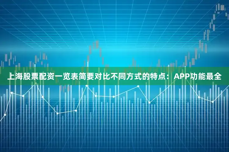 上海股票配资一览表简要对比不同方式的特点：APP功能最全